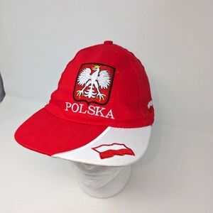 Baseball Hat Polish Eagle Crest Polska Embroidered Czapka Red White Poland HBM